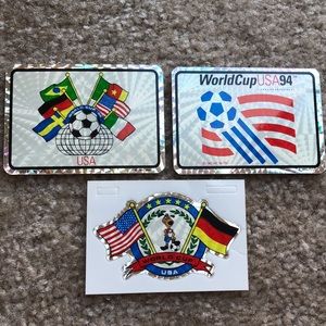 Vintage World Cup soccer stickers